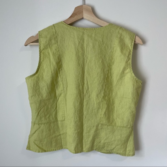 Vintage Linen Vest - Picture 3 of 6